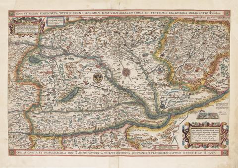 Vischer, N.: Magyarország rézmetszetű térképe 1634 Amszterdam 