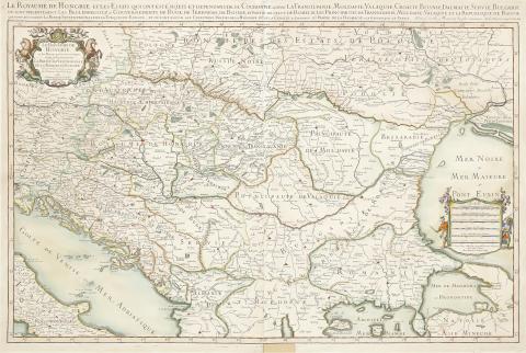 Jaillot, Alexis-Hubert: Le Royaume de Hongrie et les Estats... 1685 Paris 