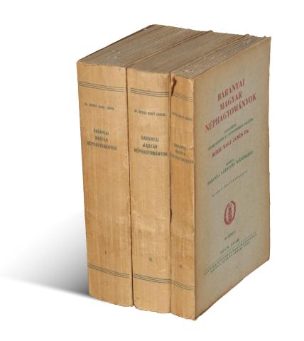Berze Nagy János: Baranyai magyar néphagyományok. Gyűjtötte, szerkesztette és jegyzetekkel ellátta – –. I-III. kötet.  1940 Pécs, Kultúra könyvny. 