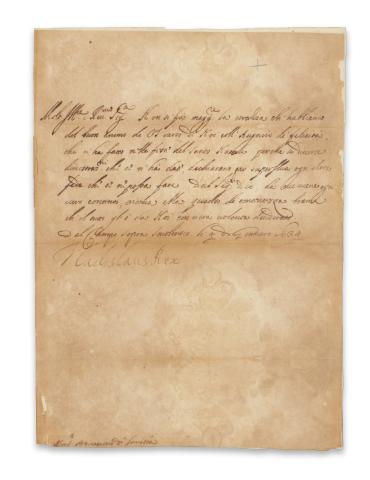 IV. Ulászló lengyel király levele 1634  