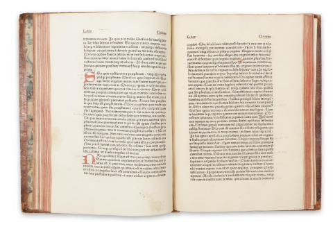 Ambrosius Sanctus: Expositio in Evangelium S. Lucae.  Augsburg, 1476. Anton Sorg. 