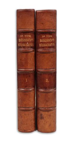 Thim József, Dr.: Az egészségügyi közigazgatás kézikönyve: Különös tekintettel a gyakorlati eljárásra I-II. köt 1897 Budapest, Franklin 