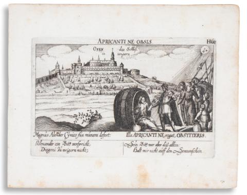 A budai vár látképe : Meisner, Daniel – Eberhard Kieser – Ofen das Schloss in Ungarn.  Frankfurt am Main, 1626. 