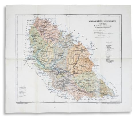 Kogutowicz Manó: Máramaros-vármegye térképe.   