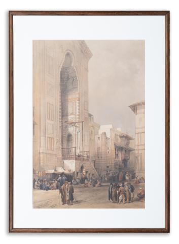 Roberts, David: Grand entrance to the mosque of the Sultan Hassan (Cairo) 1856 London, Day & Son 