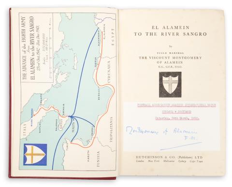 [Montgomery, Bernard Law] Field Marshal The Viscount Montgomery of Alamein : El Alamein to the River Sangro  London, [1948], Hutchinson & Co. 
