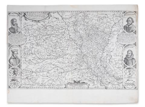 Geelkercken, Nicholas van: Ducatus Iuliace(n)sis, Clivensis et Bergensis cum Comitatu Marckensi et Ravenspergensi. N. Geilenkerckensis deliniat.  Amsztedam, 1610. 