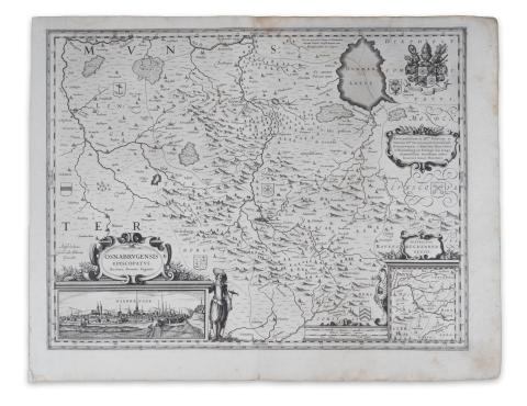 Blaeu, Willem Janszoon: Osnabrugensis Episcopatus Auctore Ionane Gigante  Amsterdam, ca. 1635 