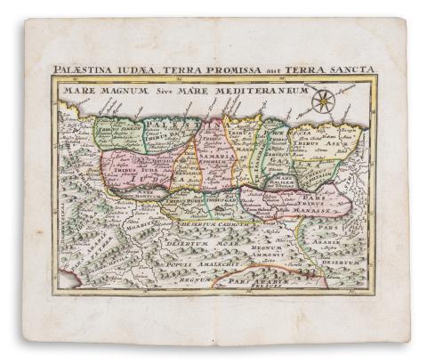  Zurner, Adam Friedrich – Weigel, Johann Christoph : Palæstina Judæa Terra Promissa aut Terra Sancta   Nuremberg [Nürnberg], 1729 