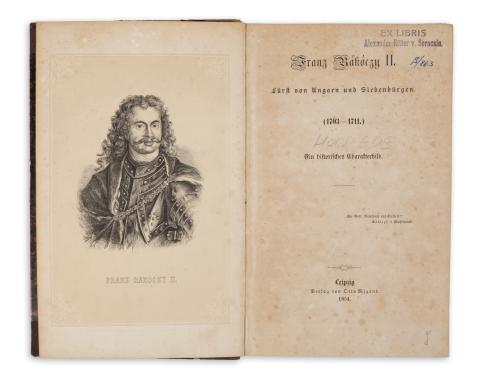 [Horn J. Ede]: Franz Rákóczy II. Fürst von Ungarn und Siebenbürgen.  (1703-1711) Ein historisches Charakterbild.  Leipzig, 1854,  Wigand Otto 