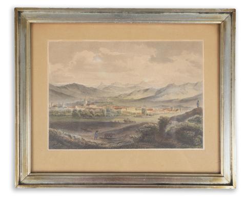 Szászsebes látképe:  Rohbock, Ludwig - Hablitschek, Franz: Szászssebes - Mühlbach  Darmstadt, 1856, Druck & Verlag von Gustav Georg Lange 