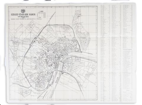 Szeged szab. kir. város térképe  Szeged, 1935, Városi ny. 