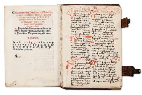 Magyar használatú Missale Romanum [Védett tétel]  Venetiis [Velence], 1519. Lucantonio Giunta 