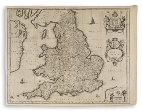 Blaeu, Willem Janszoon: Anglia Regnum  Amsterdam, ca. 1640. 