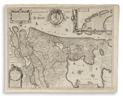 Hondius, Henricus: Comitatus Hollandiae novissima descriptio.  Amsterdam, 1629. 