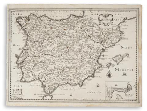 Tassin, Christophe Nicolas: Carte Generale d'Hespagne  Párizs, ca. 1634. 