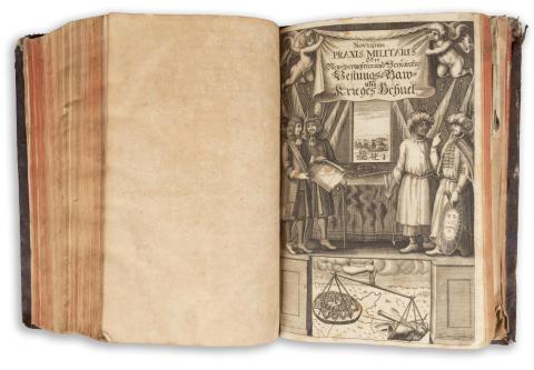 Freitag, Adam - Schildknecht, Wendelin - Scheither, Johann Bernhard von: Négy XVII. századi hadtudományi mű kolligátuma   