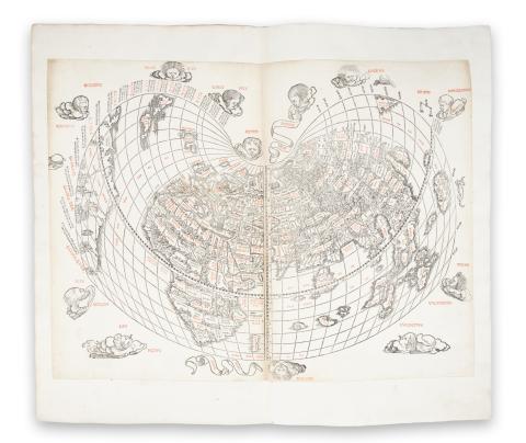 Sylvanus, Bernardus: Map of the Modern World  1511, Venice. 
