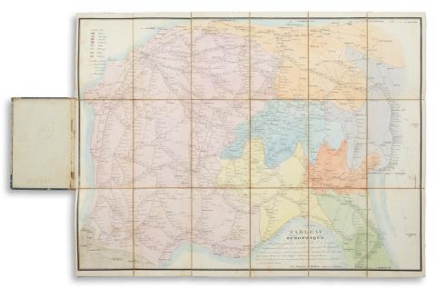 Tableau synoptique des principales routes de l'Europe en prenant Genève pour centre et point de départ...Európa útvonal térképe  Genève, 1830, chez Briquet et DuBois 