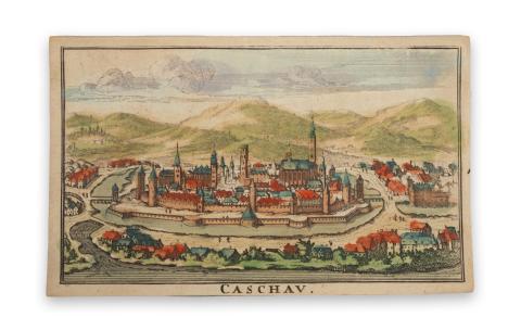 Kassa látképe: Danckerts, Justus: Cashav - Kassa   Amsterdam, [1692.] 
