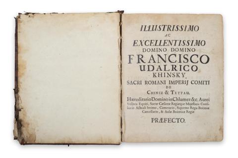  Weingarten, Johann Jacob von: Cornucopiae...   [Praha, 1695, Typis Joannis Caroli Gerzabek] 