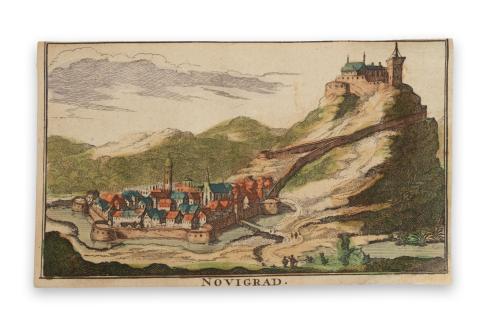 Nógrád látképe: Danckerts, Justus: Novigrad - Nógrád   Amsterdam, [1692.] 
