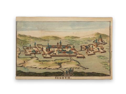 Szigetvár látképe: Danckerts, Justus: Sigeth - Szigetvár   Amsterdam, [1692.] 