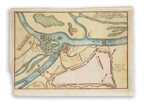 [Belgrád ostroma] Action welche den 5. July 1717. zwischen denen zweyen Kayserl. Kriegs Schiffen und Türkischen Galleeren und Tschaicken vorgefallen    Hamburg, é. n. Thomas von Wiering örökösei 