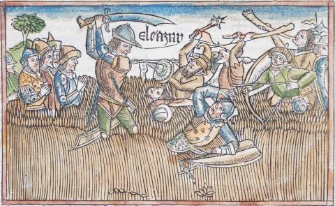 Neunte Deutsche Bibel. CXC fol.  Nürnberg, 1483. Anton Koberger. 