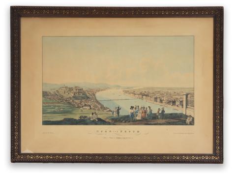 Budapest látképe. Ofen und Pesth. Publiée a Vienne chez Artaria et Comp.  Deposée á la Bibliothéque Imp et Roy et Vienne 