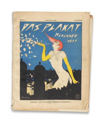 Das Plakat. Zeitschrift des Vereins der Plakatfreunde. Münchner Heft. Heft 1. Januar 1921. 12. Jahrg.   Berlin-München, 1921, Verlag "Das Plakat" Charlottenburg 2, [Gebr. Feyl - Richard Etzold] 
