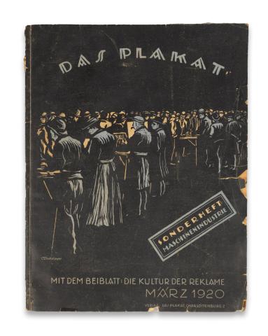 Das Plakat. Zeitschrift des Vereins der Plakatfreunde. Heft 3. Marz. 1920. 11. Jahrgang   Berlin, 1920, Verlag "Das Plakat" Charlottenburg 2, [Gebr. Feyl] 