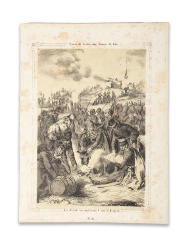 Katzler, Vinzenz: A’ horvát seregnek ellenséges berohanása magyar országba / Der Einfall der croatischen Armee in Ungarn.   [Wien, 1850. Benko] 