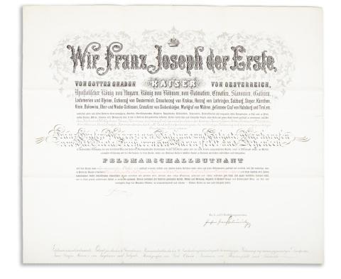 Ferenc József kinevező oklevele 1910  