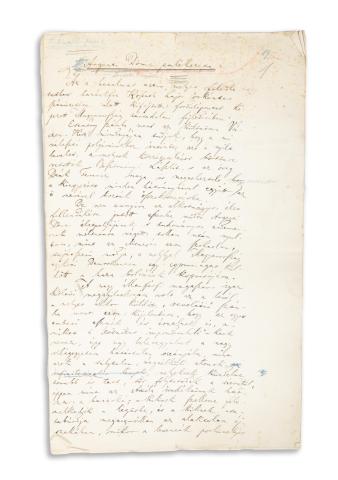 [Farkasfalvi Imre]: Argenti Döme emlékezete (autográf töredék)  [1910] 