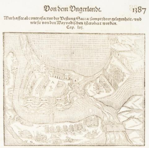 Zákány látképe  Basel, 1628, Henricpetri 