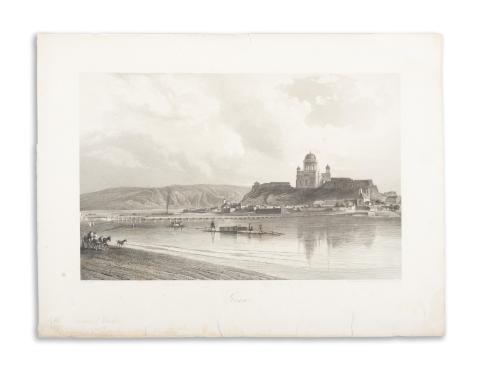 Esztergom látképe  Triest, 1854, Oestr. Lloyd 