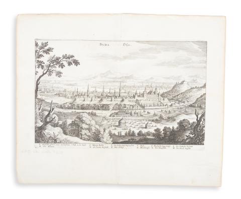 [Merian, Mattheaus]: Buda - Ofen. Rézmetszet.  [Franckfurt, 1638, M. Merian] 