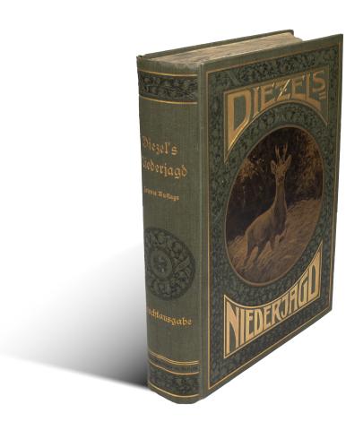 Diesel, Karl Emil: Diezels Niederjagd. Zehnte Auflage. Herausgegeben von Gustav Freiherrn von Norderflycht. Prachtausgabe  Berlin 1909, Paul Parey [Druck W. Büxenstein] 