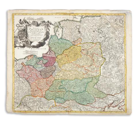 Homann, Johann Baptist: Regni Poloniae magnique ducatus Lituaniae Nova et exacta Tabula...  Nürnberg, 1739 