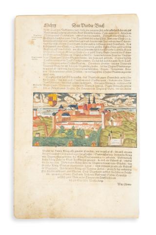Münster, Sebastian: Budai vár látképe.  Basel, 1550. Henric Petri 