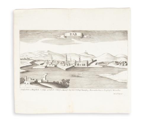 Győr látképe. Rab.   Augsburg 1684, Jacob Koppmayer 