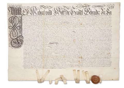 Ausztriai nemesek adásvételi szerződése 1611  
