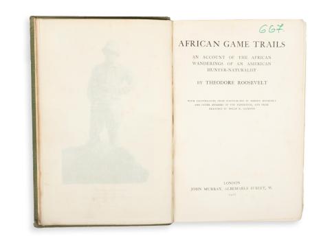 Roosevelt, Theodore : African game trails anccount of the African wanderings of an American hunter-naturalist.  London, 1910, John Murray [Billing & Sons] 