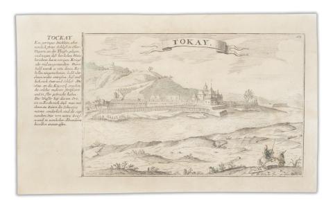 Tokaj réznyomatú látképe.: Bodenehr, Gabriel - Tokay   [Augsburg, 1700.] A[ugusta] V[indelicorum] 