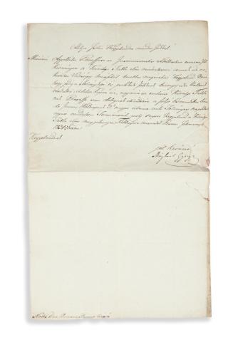 Mailáth György levele 1831 Pest 
