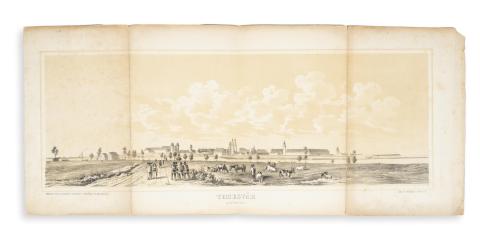 Temesvár látképe - Temesvár von der Nord-Seite  Pest, 1852, A. F. Walzel. 