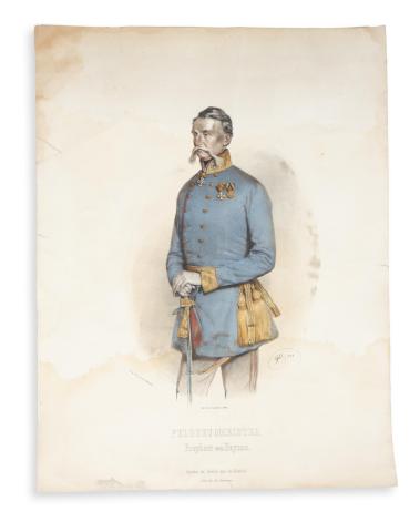 Julius Jakob von Haynau állóalakos portréja  Wien, 1850, Alois Leykum 