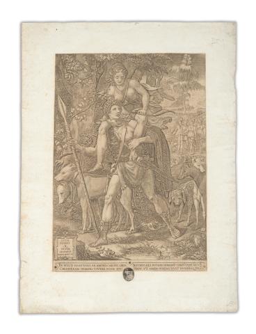 Ghisi, Giorgio - Penni, Luca: Allegoria della Caccia  1540-1560 