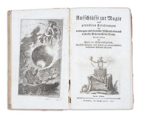 Eckartshausen, Carl von: Aufschlüsse zur Magie aus geprüften Erfahrungen über verborgene philosophische Wissenschaften und verdeckte Geheimnisse der Natur, Erstes Buch  München, 1791. Lentner. 